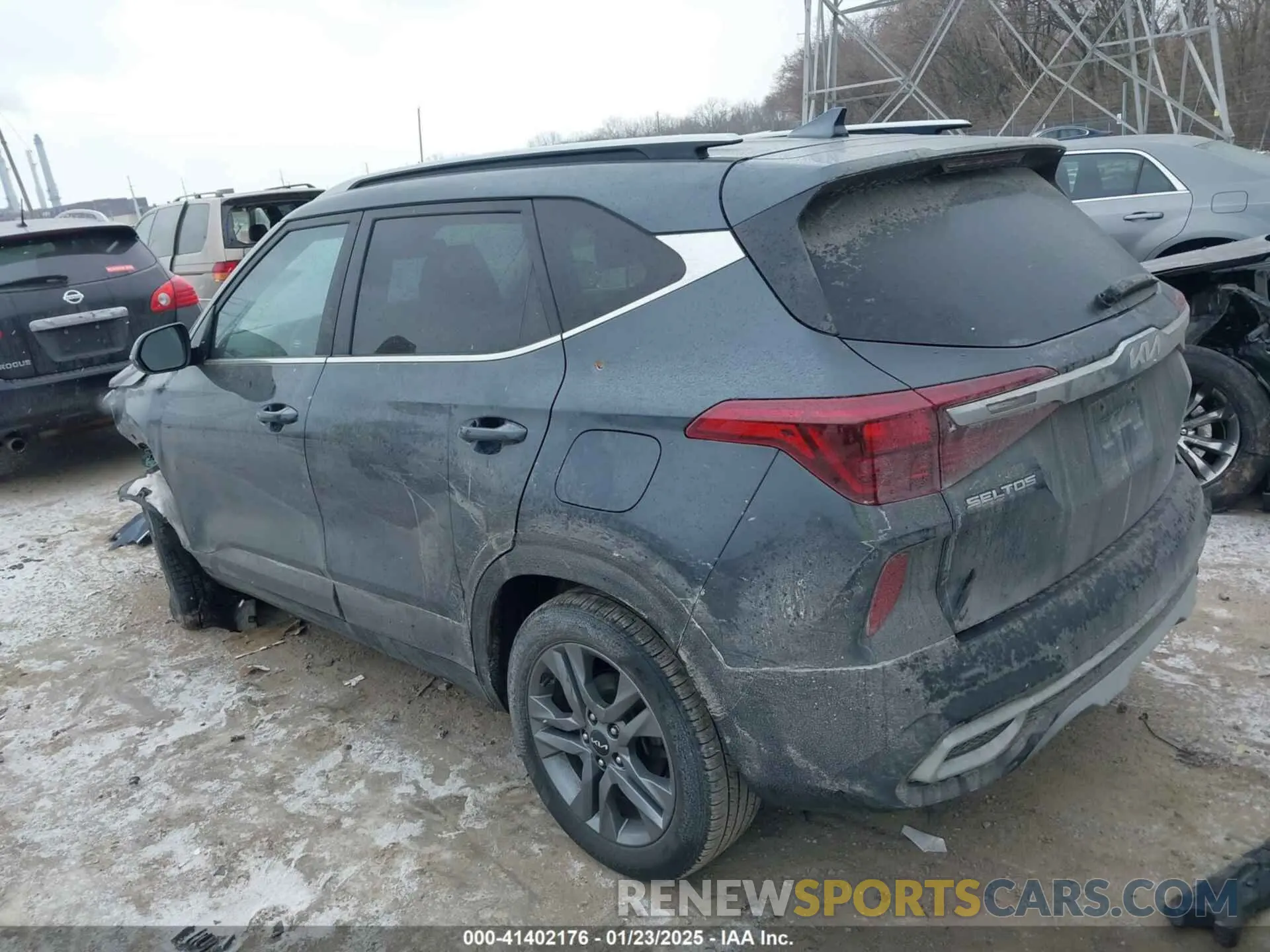 3 fotografías del automóvil dañado KNDEU2AA6N7306535 KIA SELTOS 2022