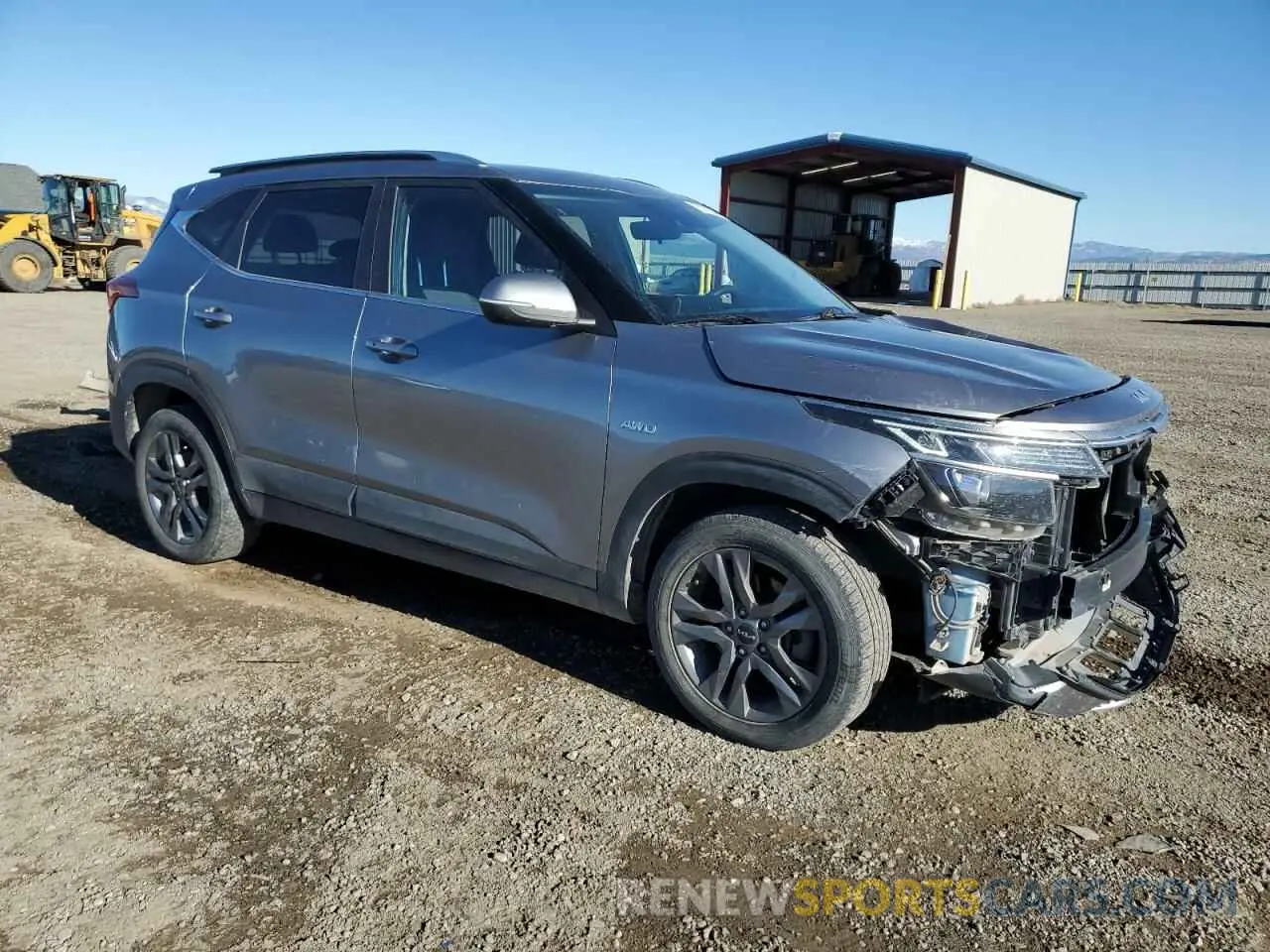 4 fotografías del automóvil dañado KNDEUCAA4N7262895 KIA SELTOS 2022