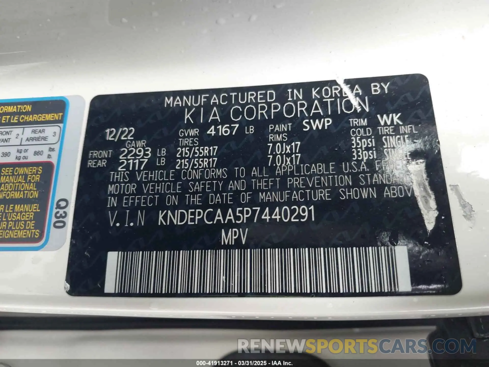 9 fotografías del automóvil dañado KNDEPCAA5P7440291 KIA SELTOS 2023