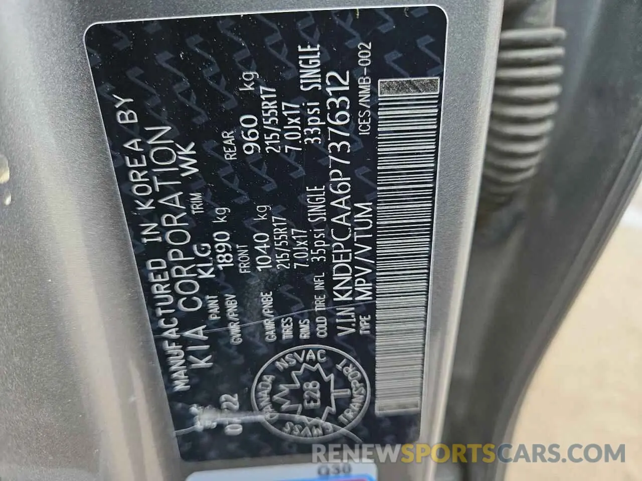 12 fotografías del automóvil dañado KNDEPCAA6P7376312 KIA SELTOS 2023