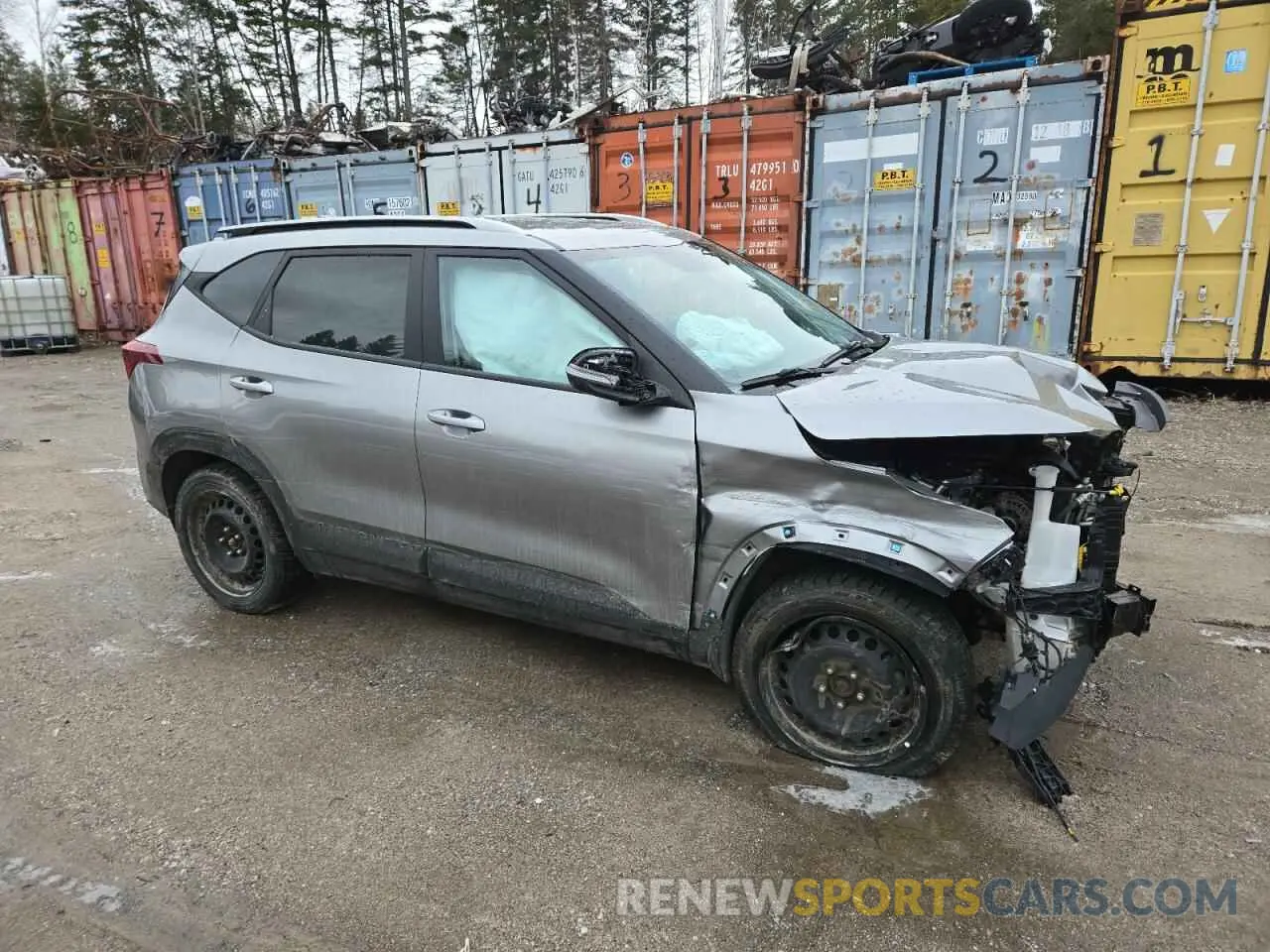 4 fotografías del automóvil dañado KNDEPCAA6P7376312 KIA SELTOS 2023
