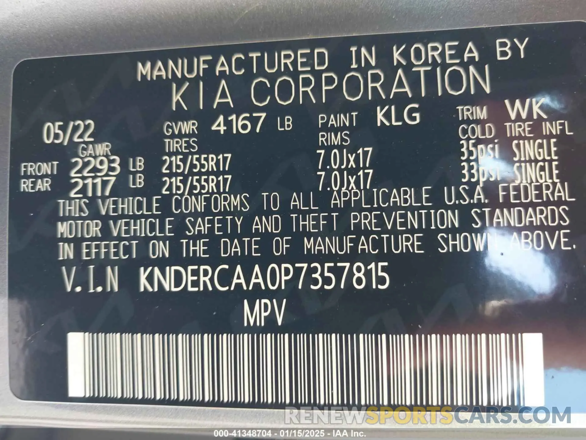 9 fotografías del automóvil dañado KNDERCAA0P7357815 KIA SELTOS 2023