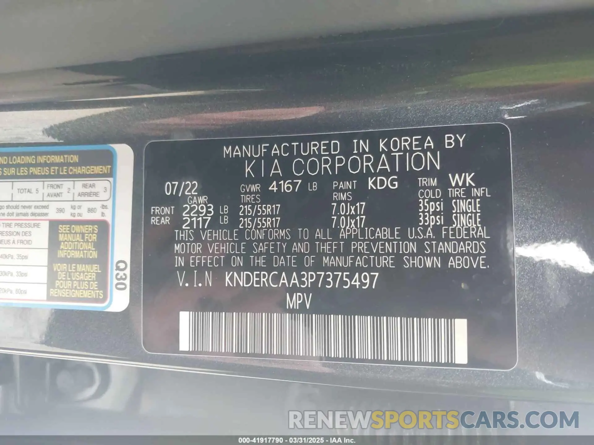 9 fotografías del automóvil dañado KNDERCAA3P7375497 KIA SELTOS 2023