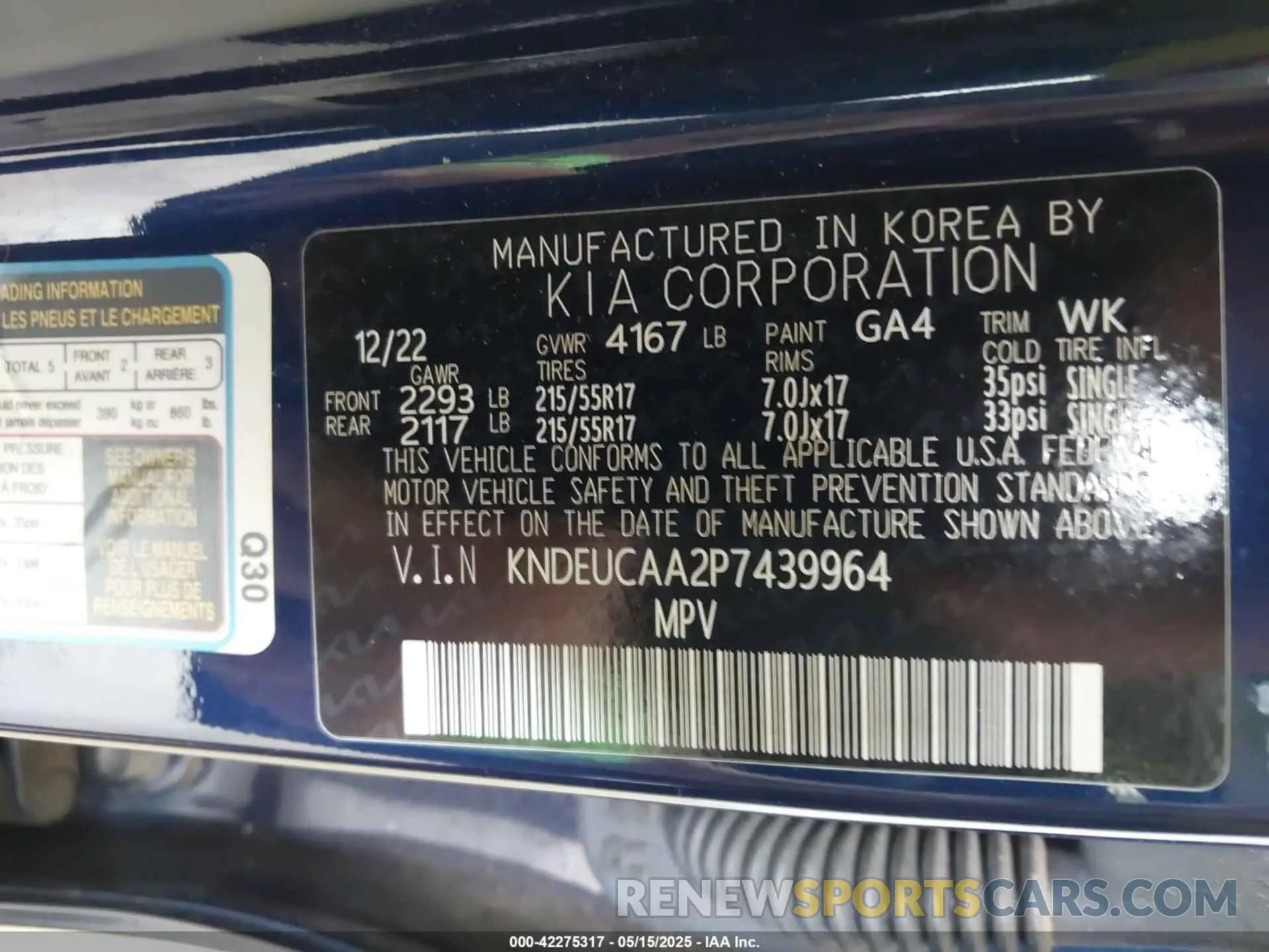 9 fotografías del automóvil dañado KNDEUCAA2P7439964 KIA SELTOS 2023