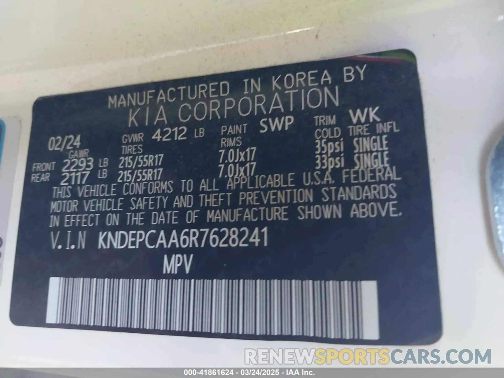 9 fotografías del automóvil dañado KNDEPCAA6R7628241 KIA SELTOS 2024