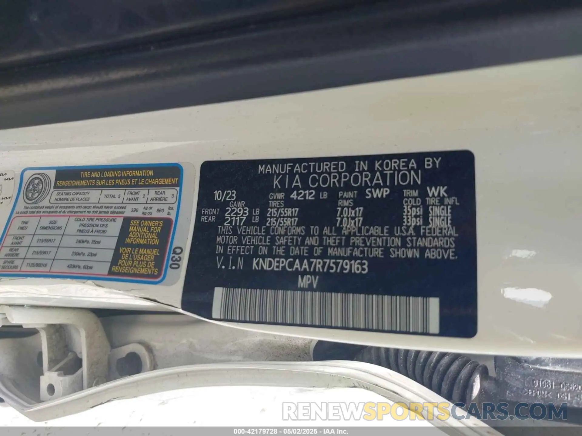 9 fotografías del automóvil dañado KNDEPCAA7R7579163 KIA SELTOS 2024