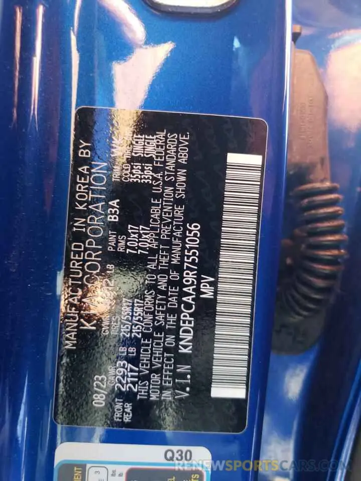 12 fotografías del automóvil dañado KNDEPCAA9R7551056 KIA SELTOS 2024