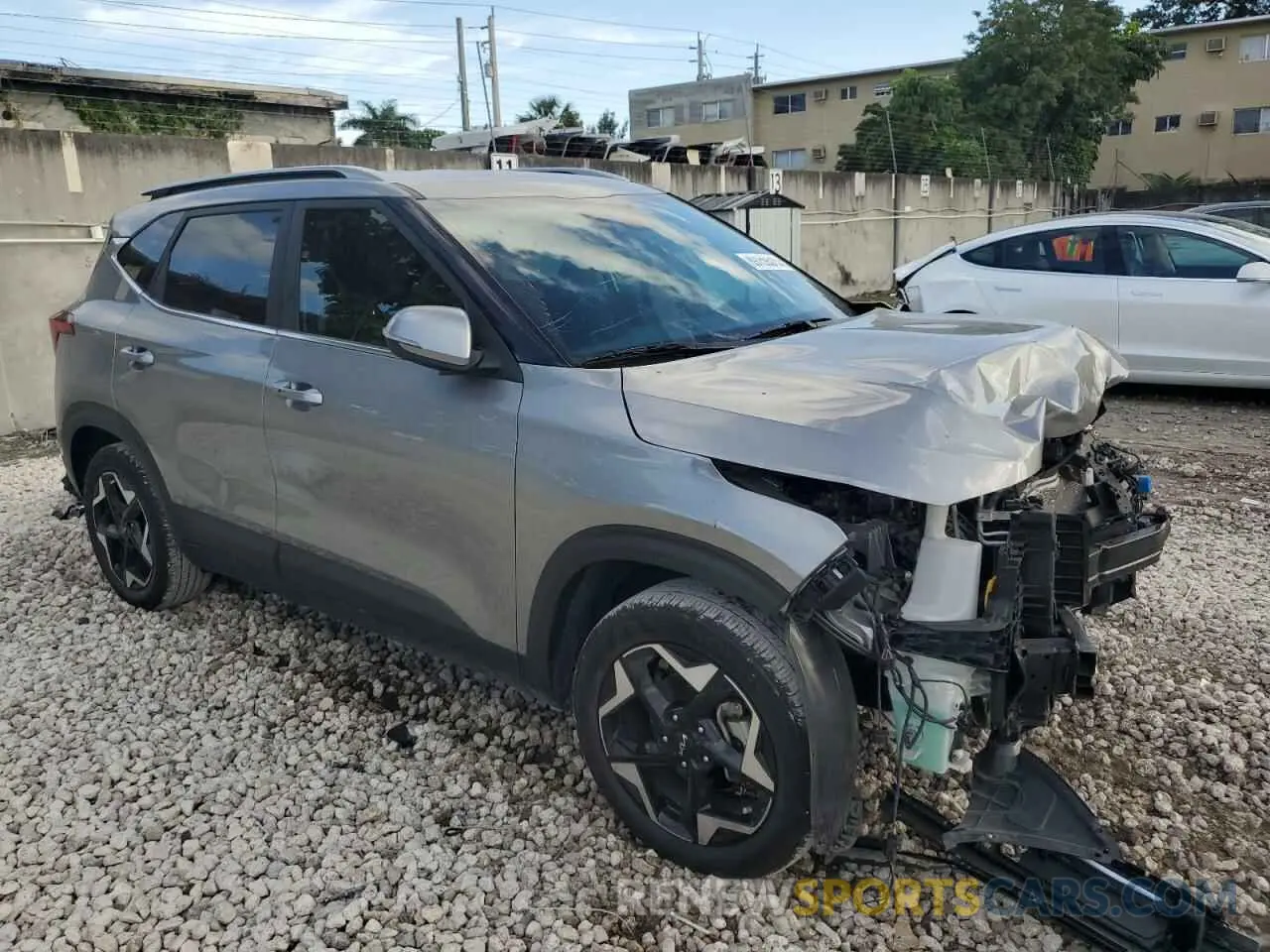 4 fotografías del automóvil dañado KNDER2AA1R7563528 KIA SELTOS 2024