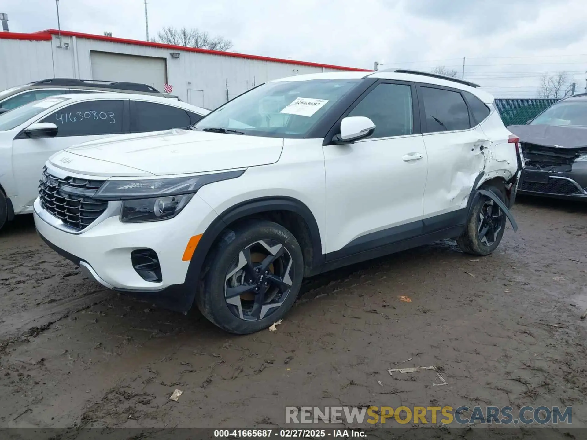 2 fotografías del automóvil dañado KNDER2AA2R7568852 KIA SELTOS 2024