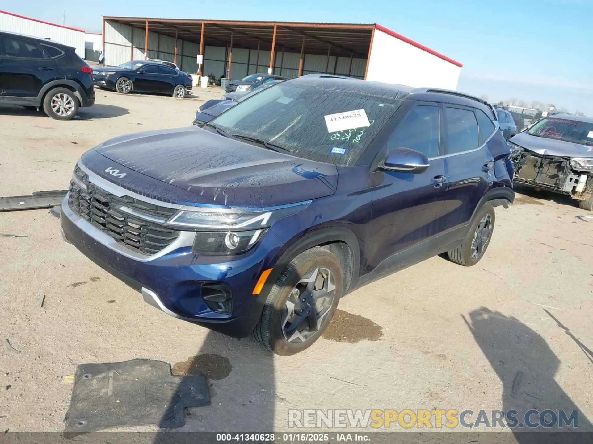 2 fotografías del automóvil dañado KNDER2AA2R7587269 KIA SELTOS 2024