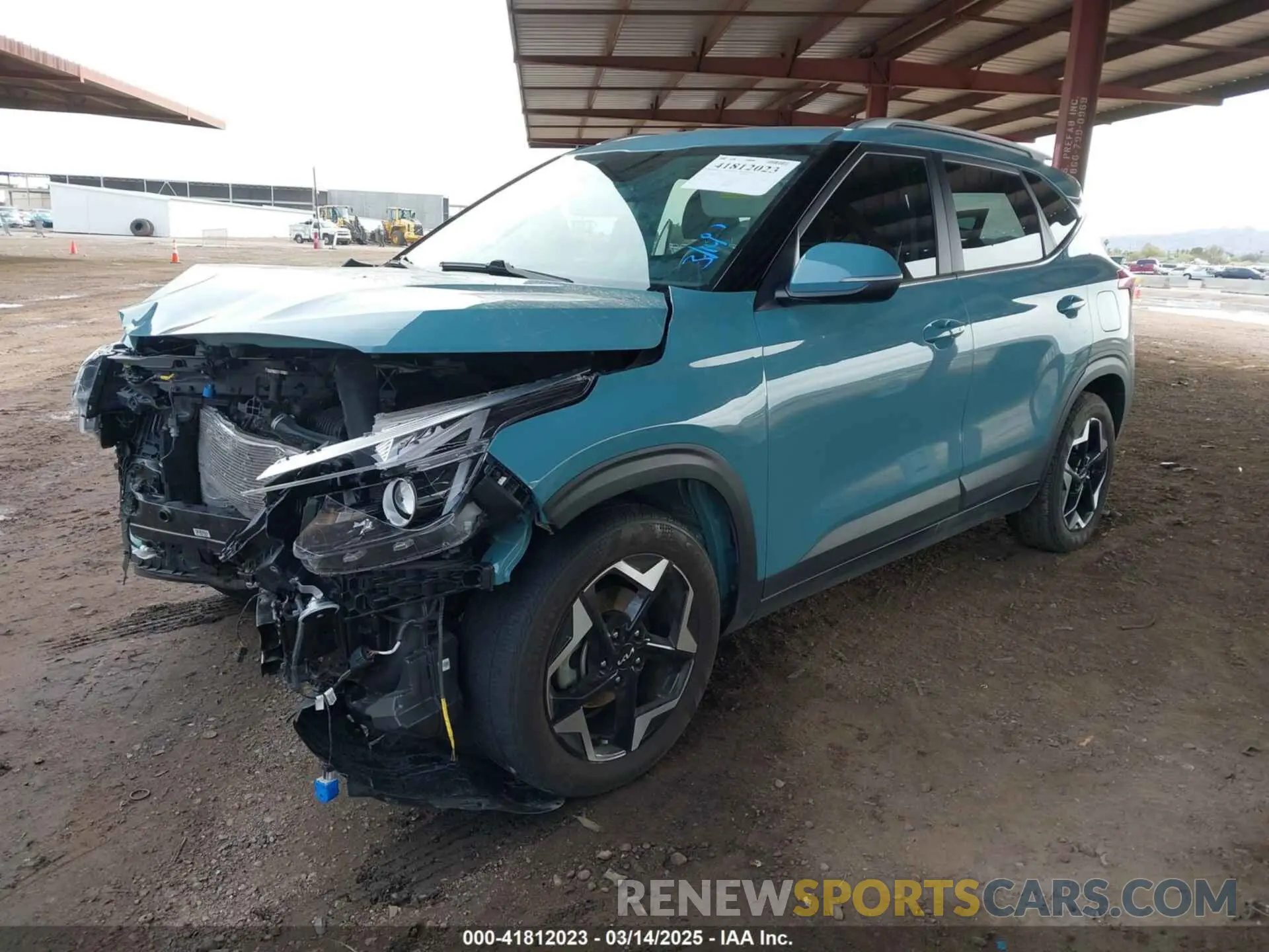 2 fotografías del automóvil dañado KNDER2AA4R7481051 KIA SELTOS 2024