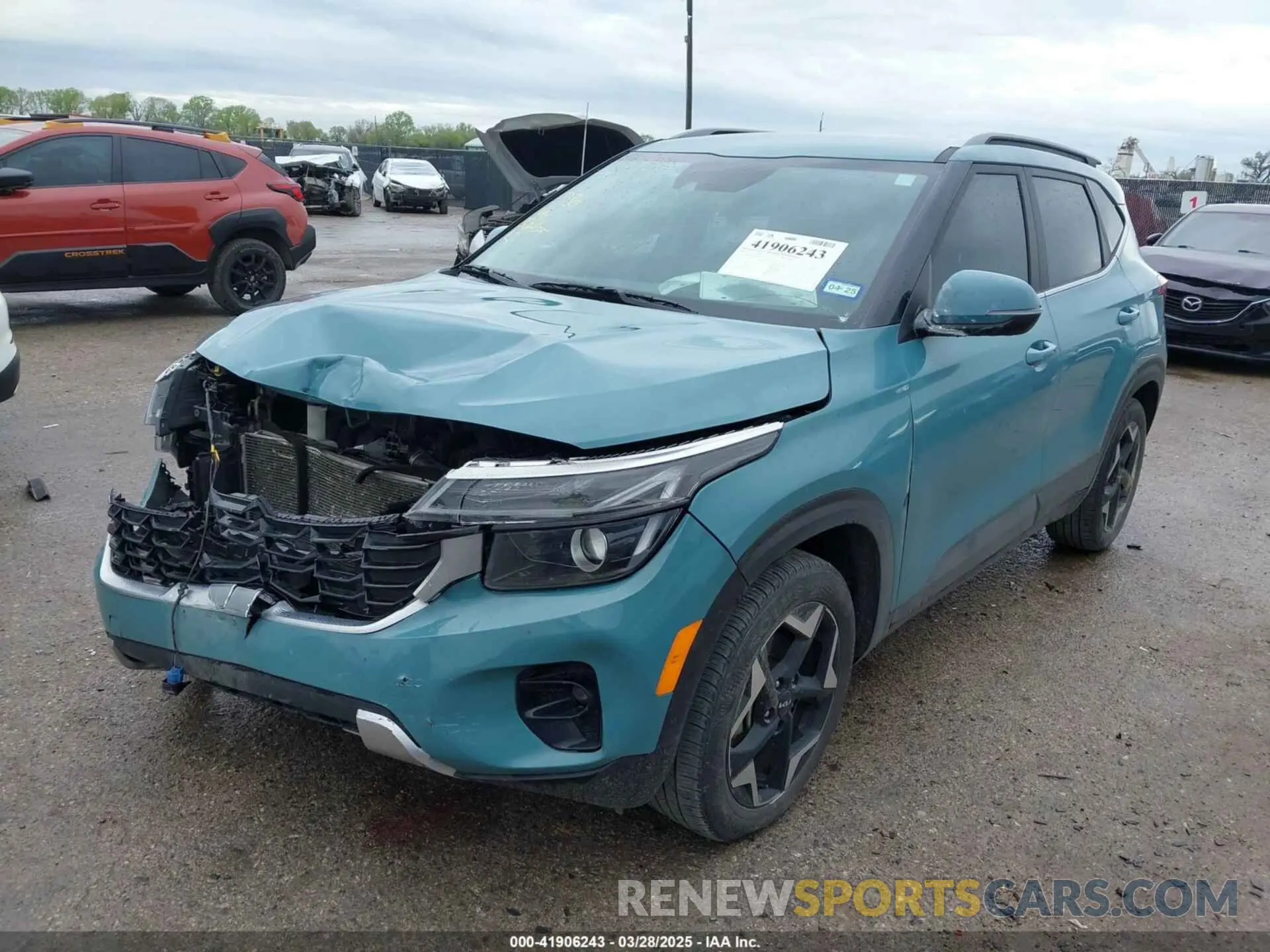 2 fotografías del automóvil dañado KNDER2AA5R7473573 KIA SELTOS 2024