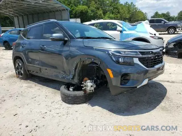 4 fotografías del automóvil dañado KNDER2AA9R7583476 KIA SELTOS 2024