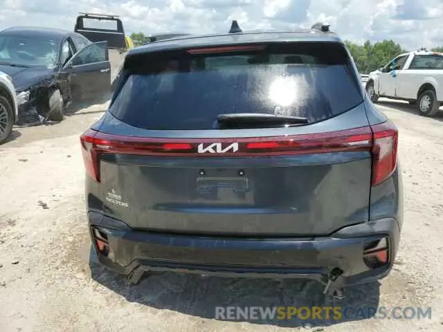 6 fotografías del automóvil dañado KNDER2AA9R7583476 KIA SELTOS 2024