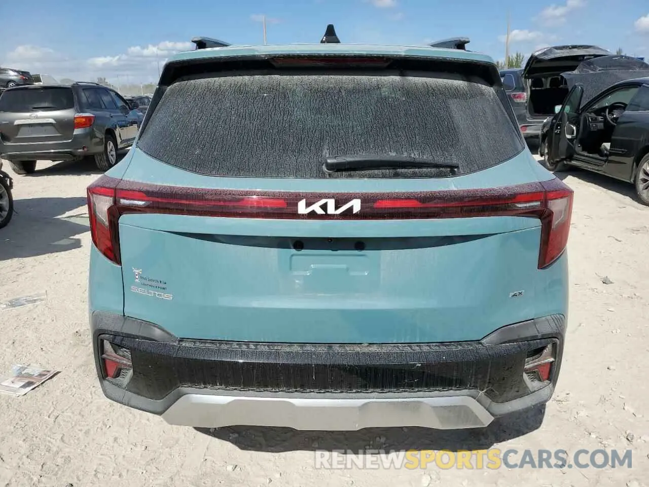 6 fotografías del automóvil dañado KNDERCAA4R7590938 KIA SELTOS 2024