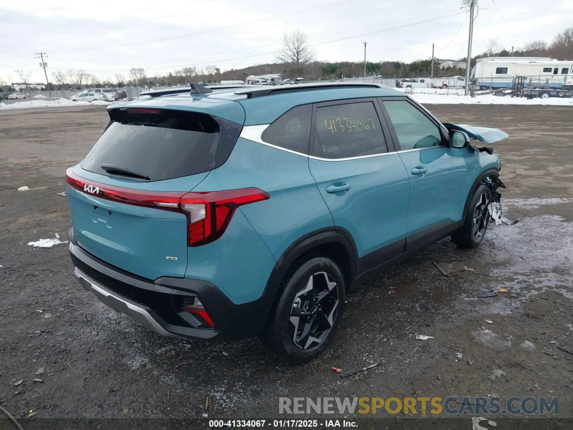 4 fotografías del automóvil dañado KNDERCAA5R7593654 KIA SELTOS 2024
