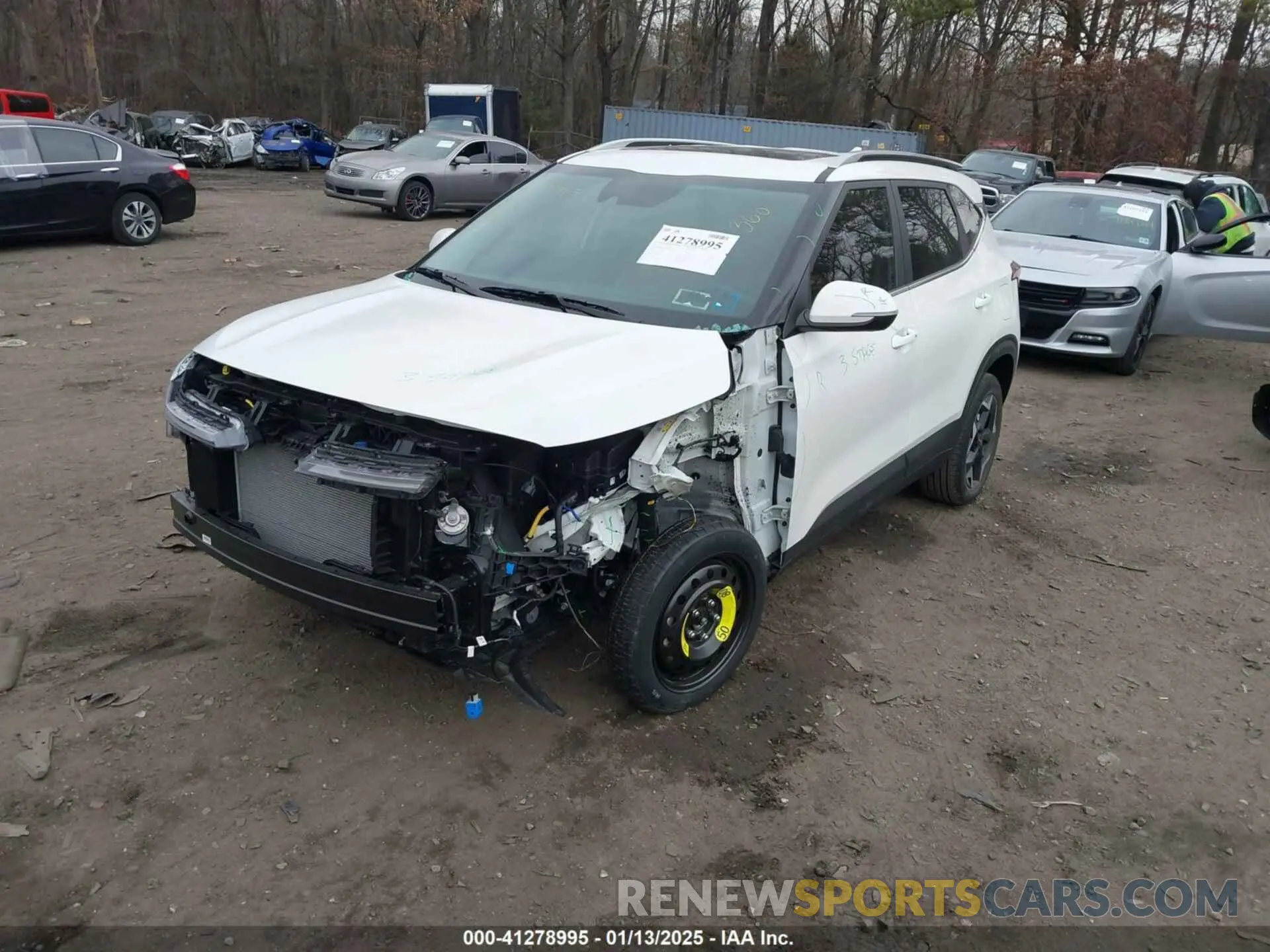 6 fotografías del automóvil dañado KNDERCAA5R7661564 KIA SELTOS 2024
