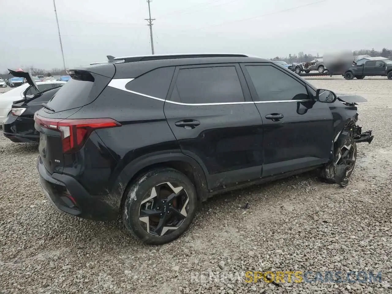 3 fotografías del automóvil dañado KNDERCAA7R7527669 KIA SELTOS 2024
