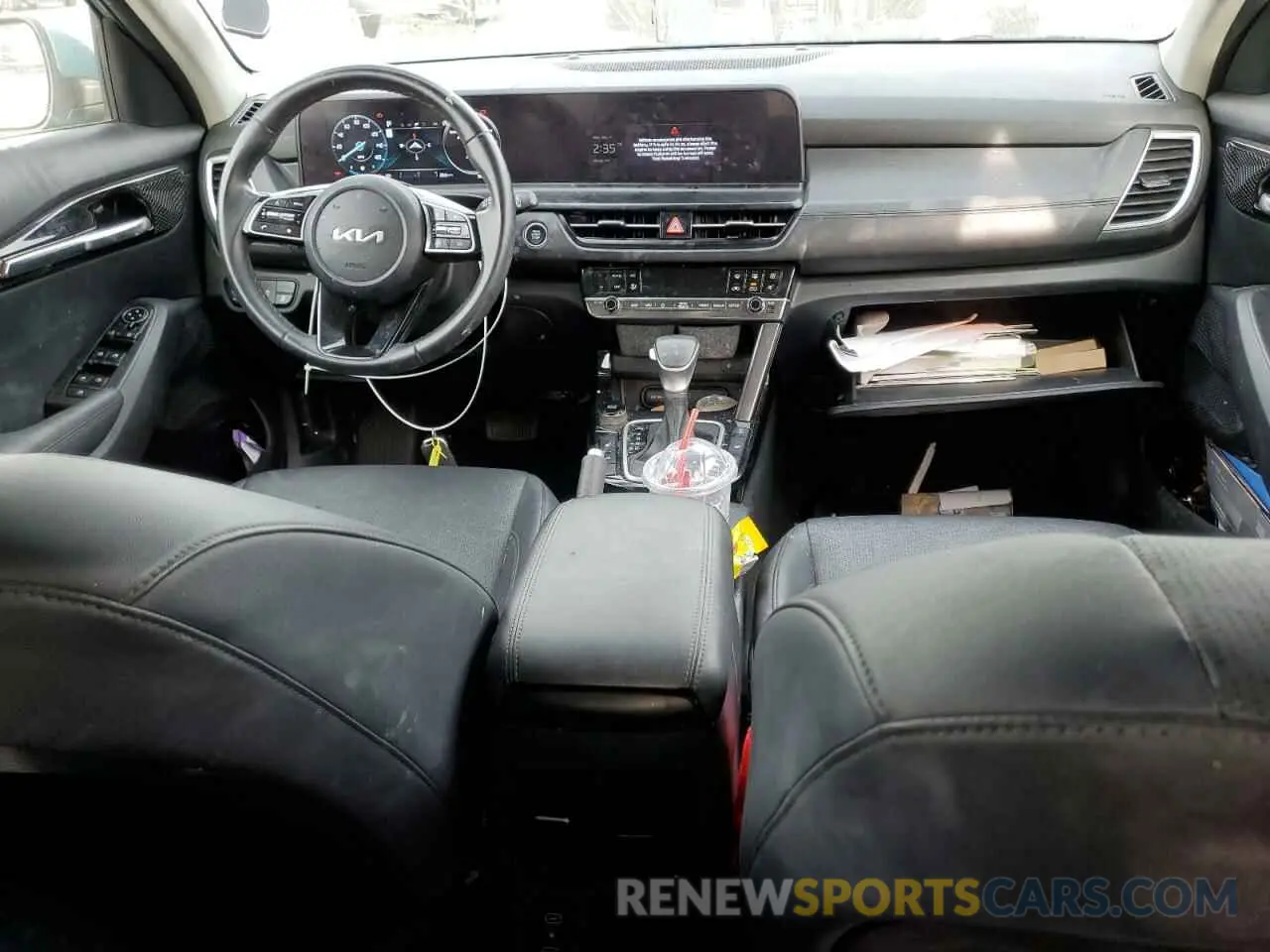 8 fotografías del automóvil dañado KNDERCAA7R7557190 KIA SELTOS 2024