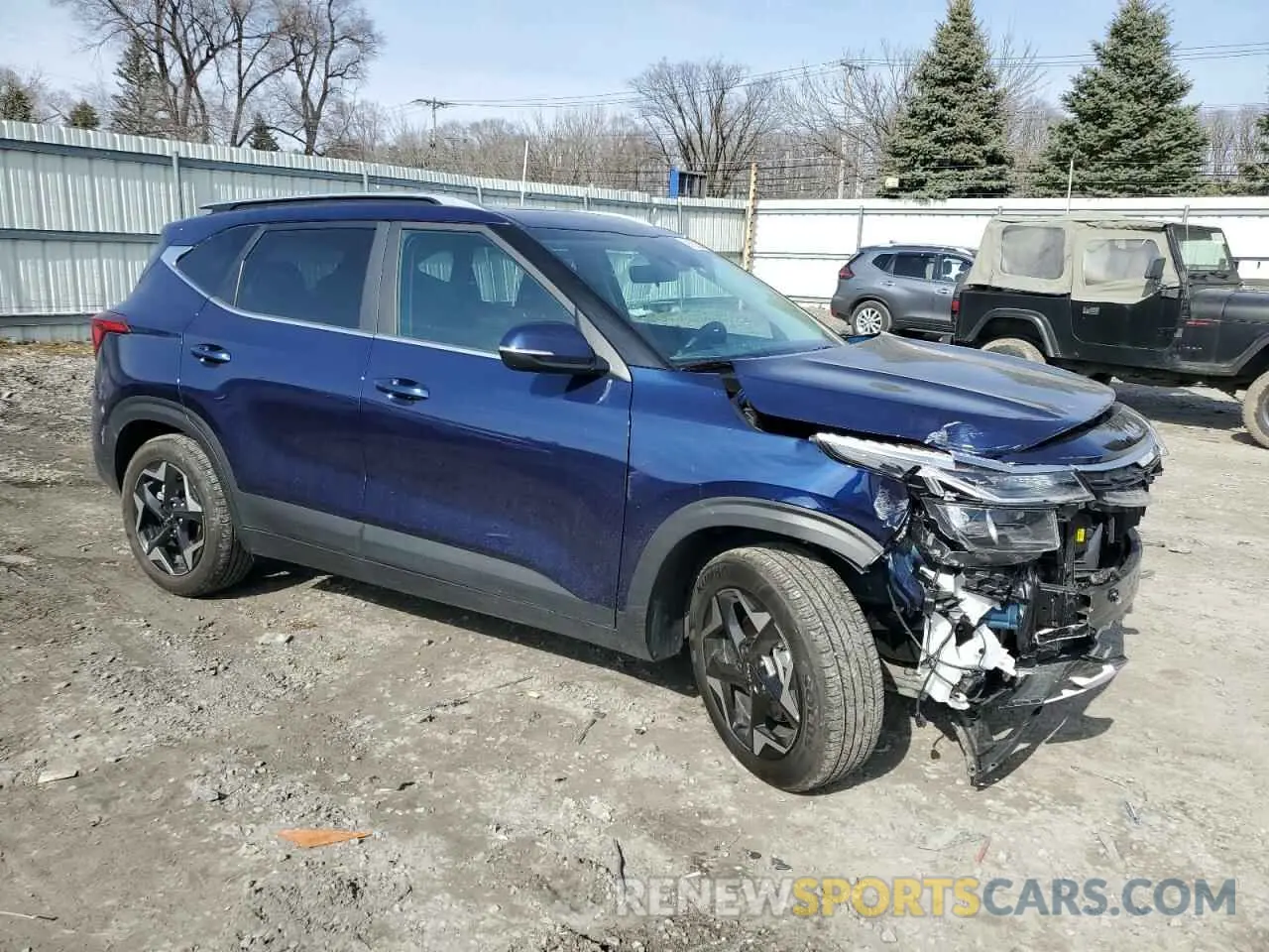 4 fotografías del automóvil dañado KNDERCAA7R7568500 KIA SELTOS 2024