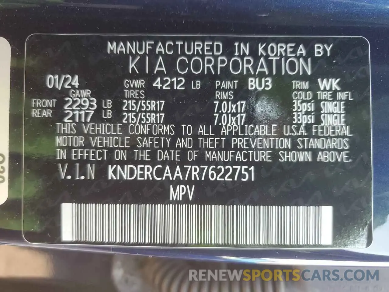 13 fotografías del automóvil dañado KNDERCAA7R7622751 KIA SELTOS 2024