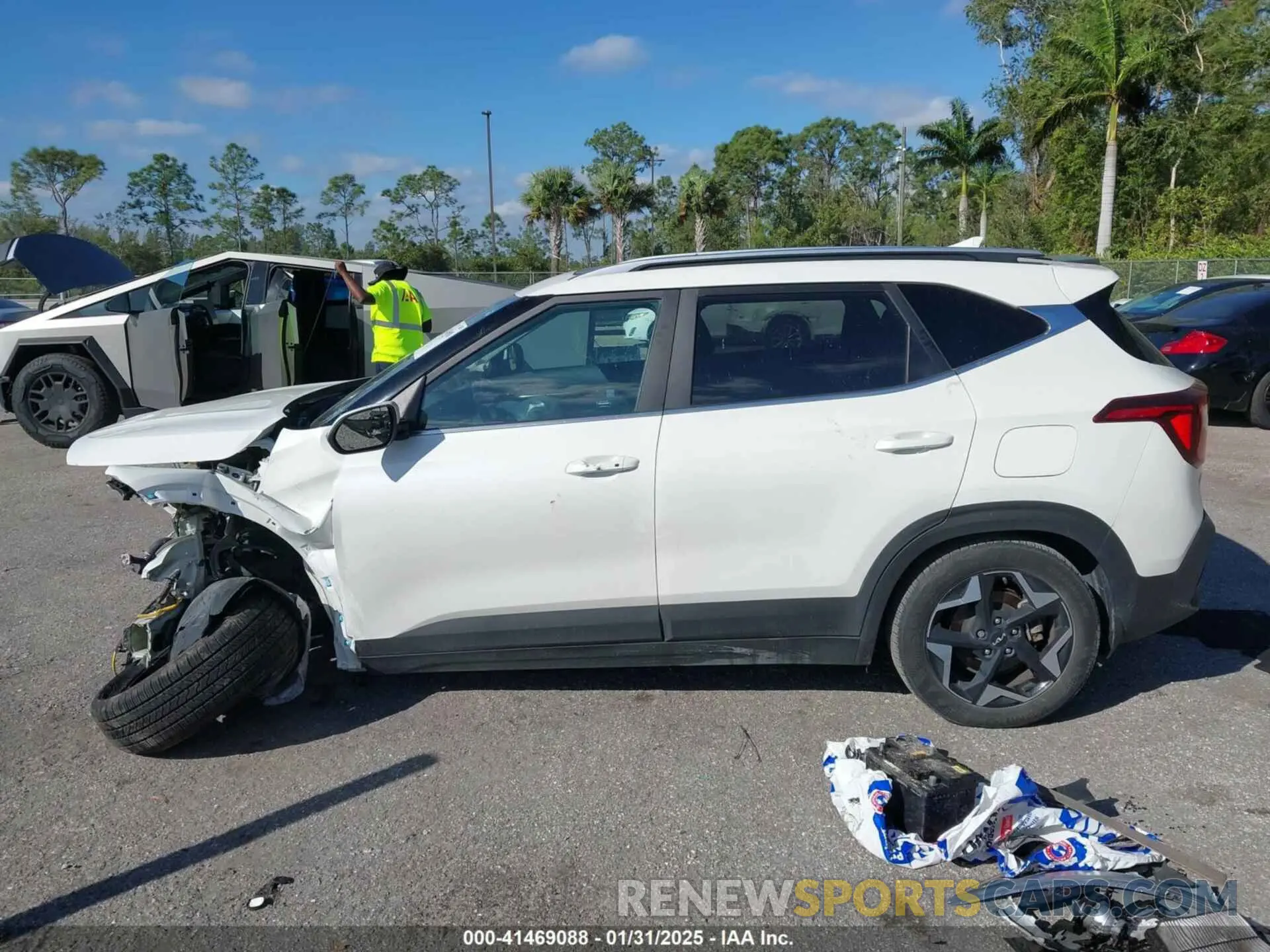 14 fotografías del automóvil dañado KNDERCAA8R7484735 KIA SELTOS 2024