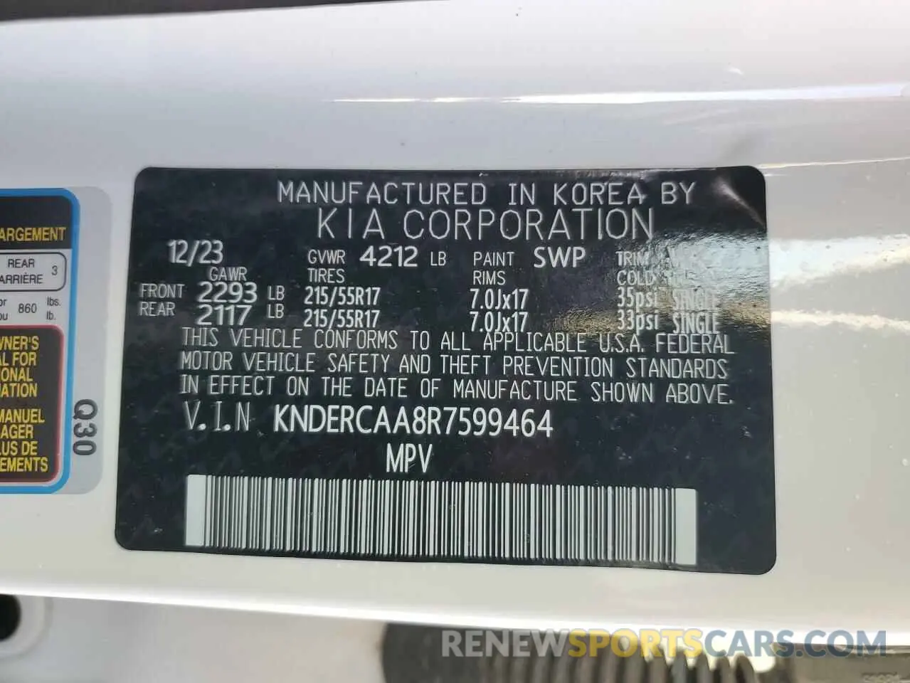 13 fotografías del automóvil dañado KNDERCAA8R7599464 KIA SELTOS 2024