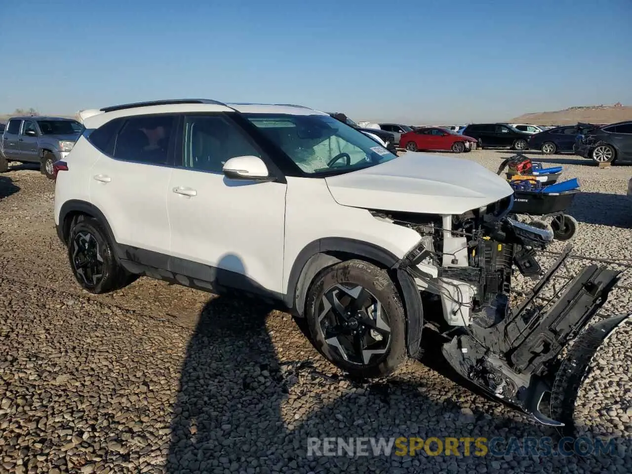 4 fotografías del automóvil dañado KNDERCAA8R7599464 KIA SELTOS 2024