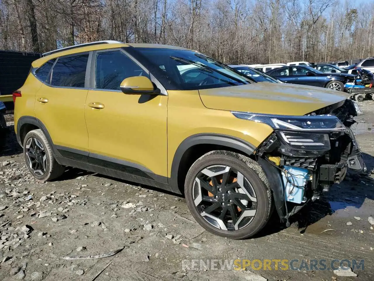 4 fotografías del automóvil dañado KNDETCA70R7546781 KIA SELTOS 2024