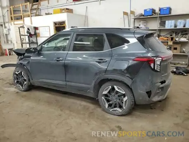 2 fotografías del automóvil dañado KNDETCA74R7535167 KIA SELTOS 2024