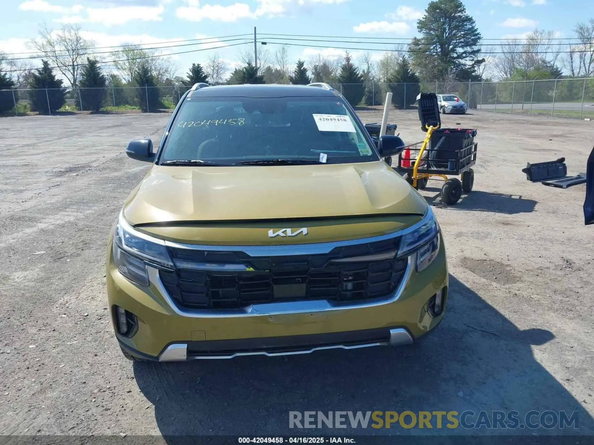 12 fotografías del automóvil dañado KNDETCA76R7544419 KIA SELTOS 2024