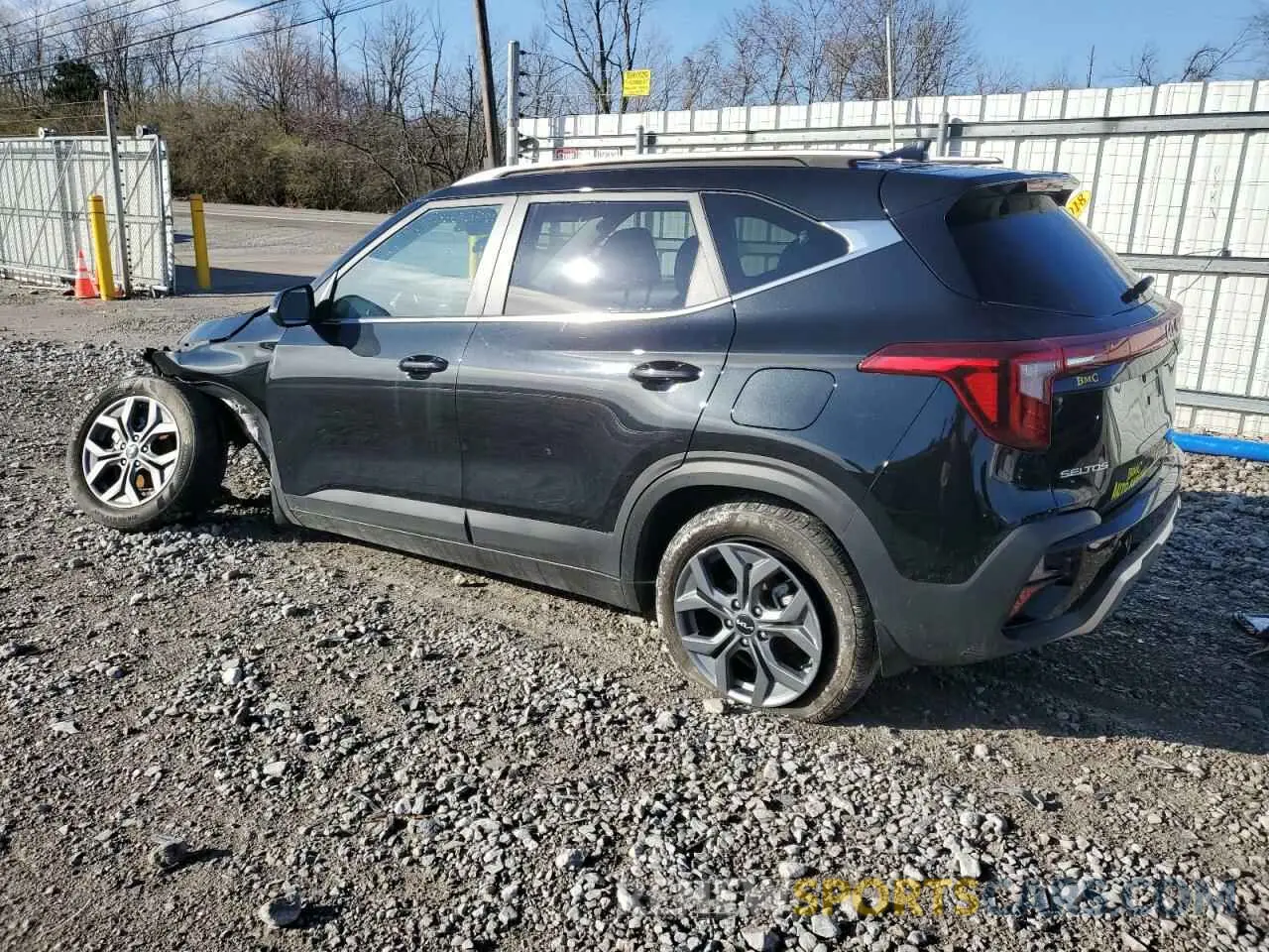 2 fotografías del automóvil dañado KNDEU2AA2R7495139 KIA SELTOS 2024