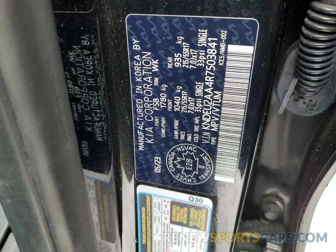 13 fotografías del automóvil dañado KNDEU2AA4R7503841 KIA SELTOS 2024