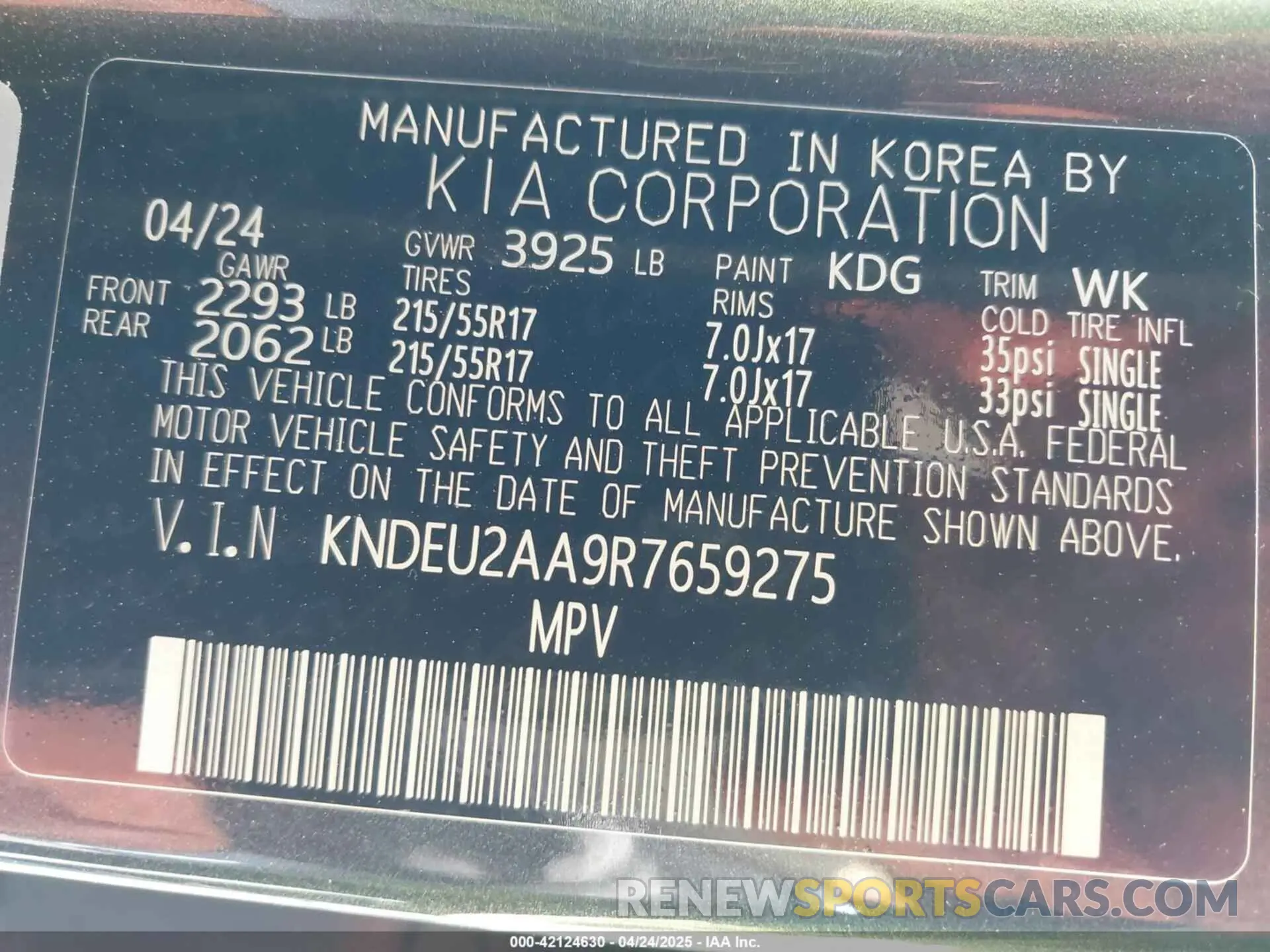 9 fotografías del automóvil dañado KNDEU2AA9R7659275 KIA SELTOS 2024