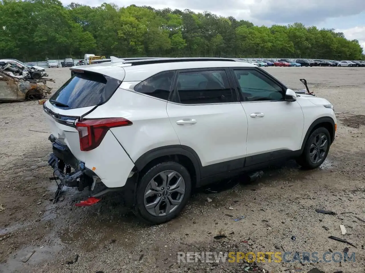 3 fotografías del automóvil dañado KNDEU2AAXR7476757 KIA SELTOS 2024