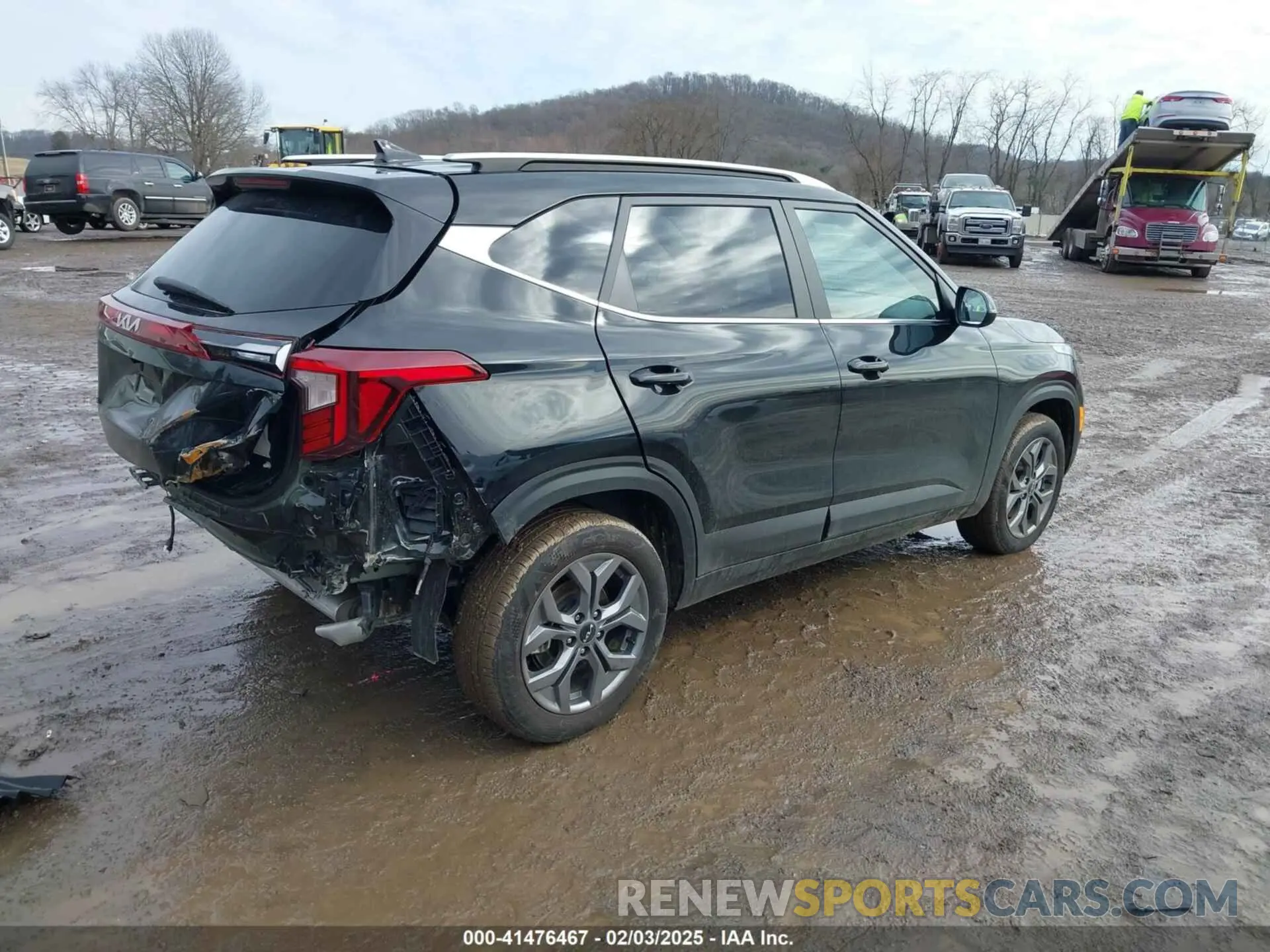 4 fotografías del automóvil dañado KNDEUCAA1R7652486 KIA SELTOS 2024
