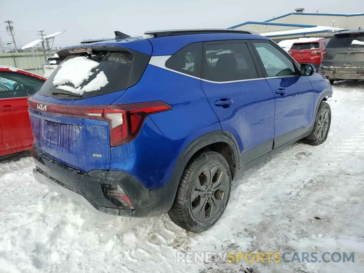 3 fotografías del automóvil dañado KNDEUCAA2R7476435 KIA SELTOS 2024