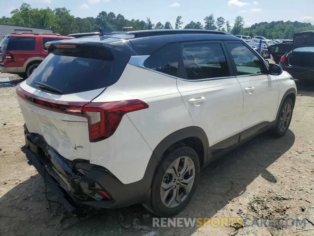 3 fotografías del automóvil dañado KNDEUCAA2R7477696 KIA SELTOS 2024