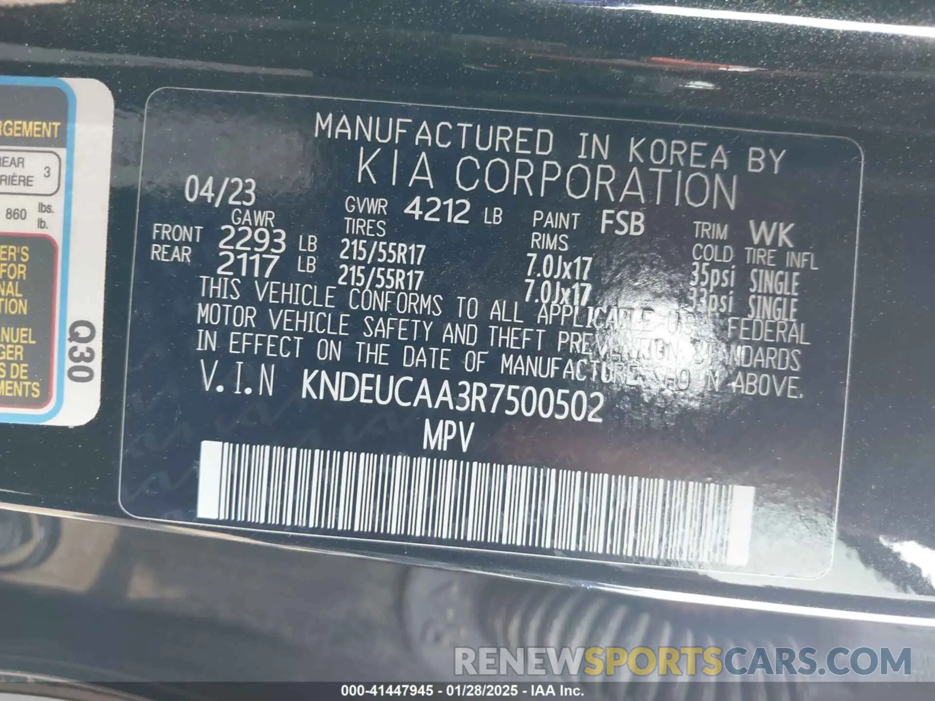 9 fotografías del automóvil dañado KNDEUCAA3R7500502 KIA SELTOS 2024