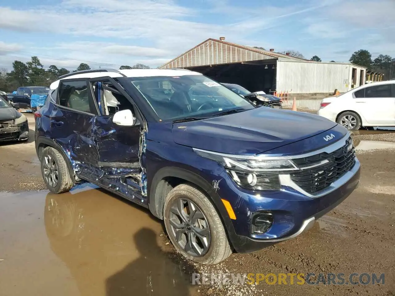 4 fotografías del automóvil dañado KNDEUCAA4R7560062 KIA SELTOS 2024