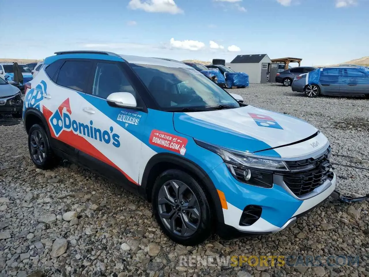 4 fotografías del automóvil dañado KNDEUCAA4R7585303 KIA SELTOS 2024