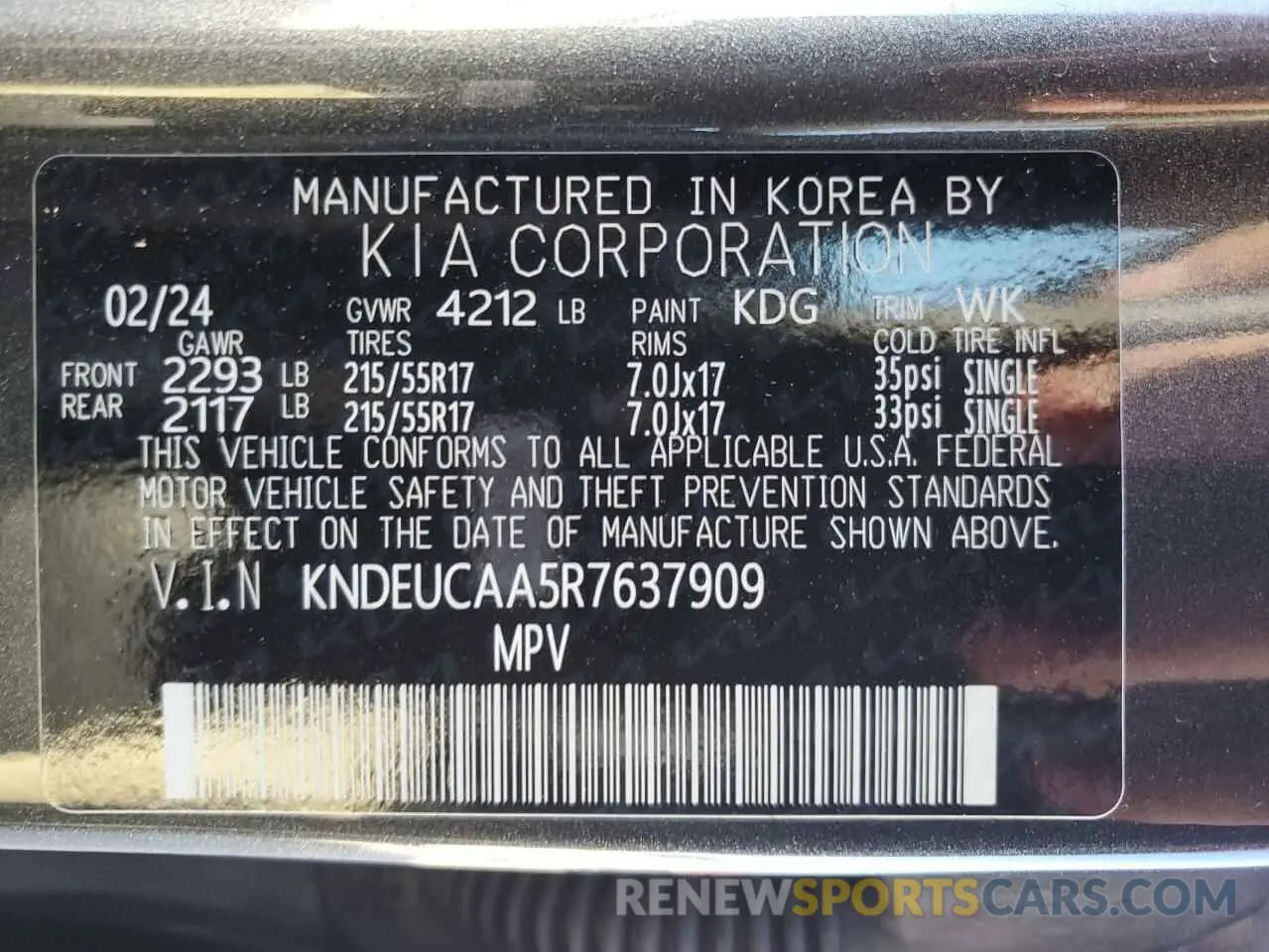 12 fotografías del automóvil dañado KNDEUCAA5R7637909 KIA SELTOS 2024