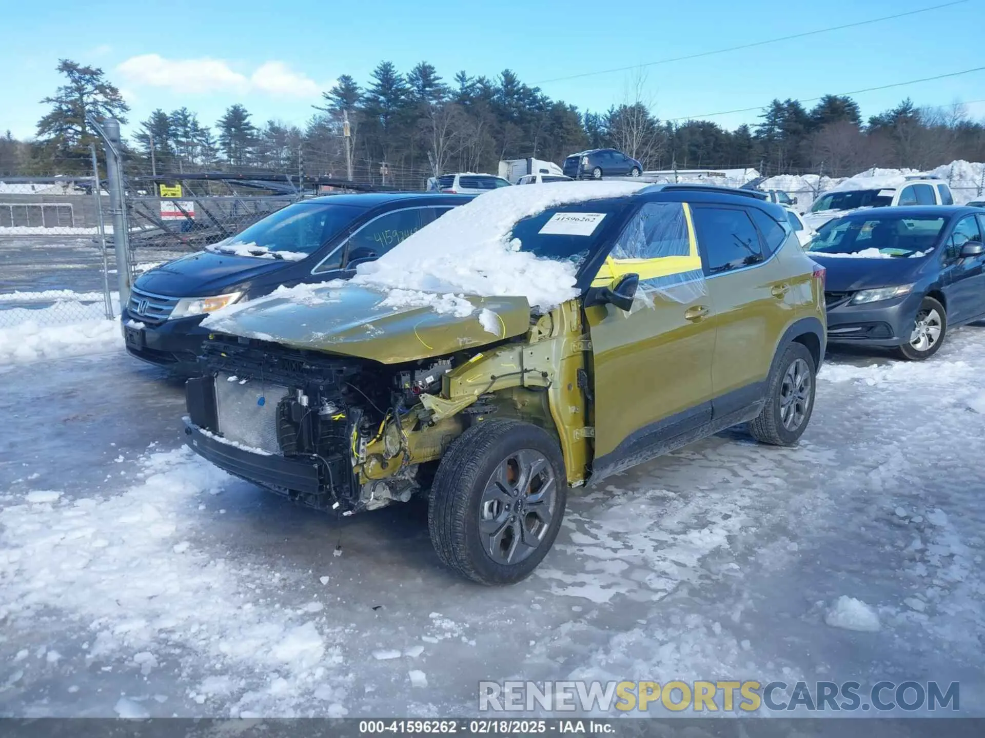 2 fotografías del automóvil dañado KNDEUCAA5R7639062 KIA SELTOS 2024