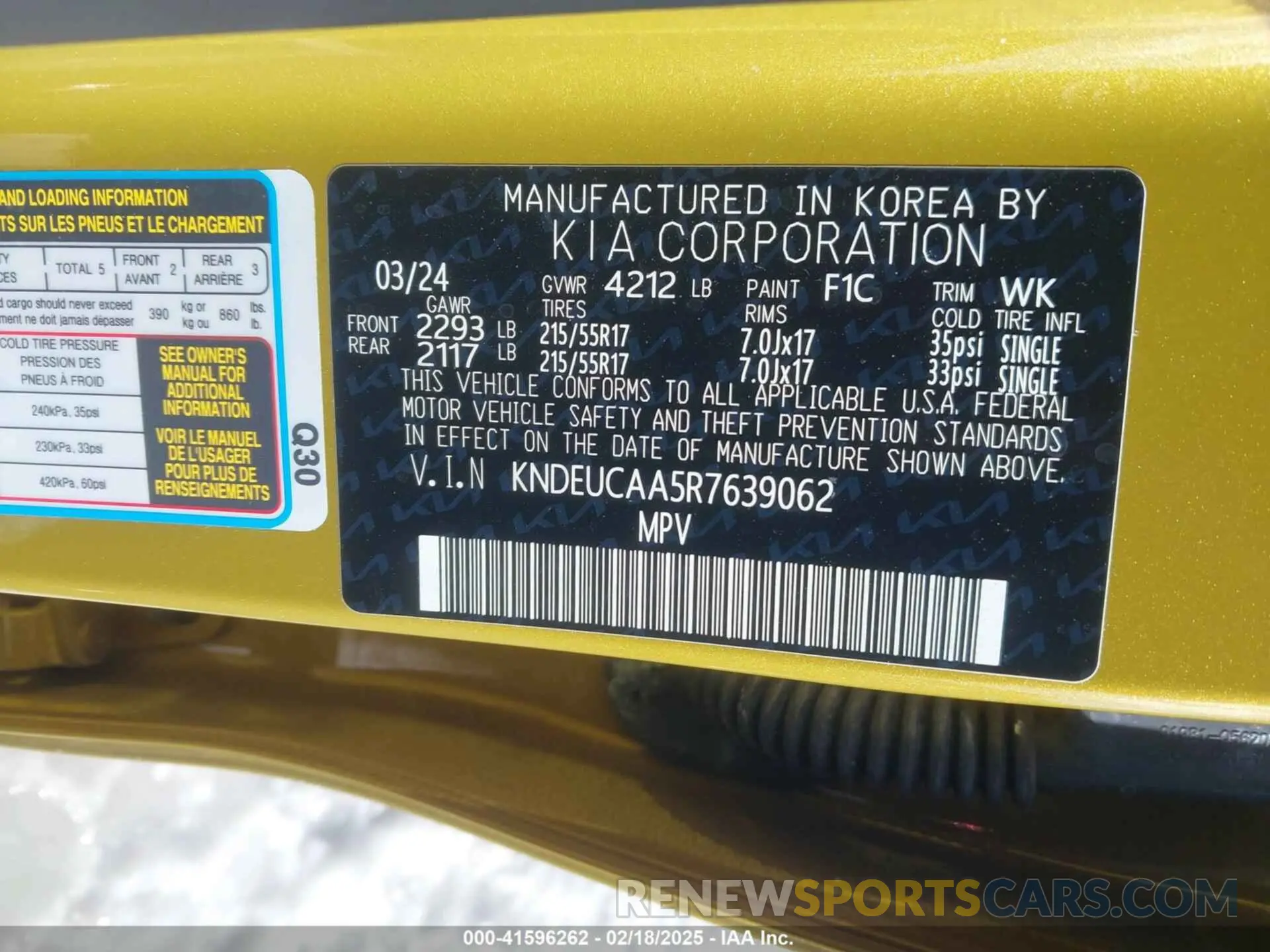 9 fotografías del automóvil dañado KNDEUCAA5R7639062 KIA SELTOS 2024