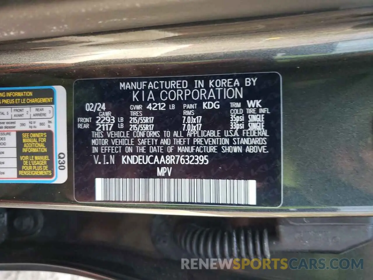 13 fotografías del automóvil dañado KNDEUCAA8R7632395 KIA SELTOS 2024