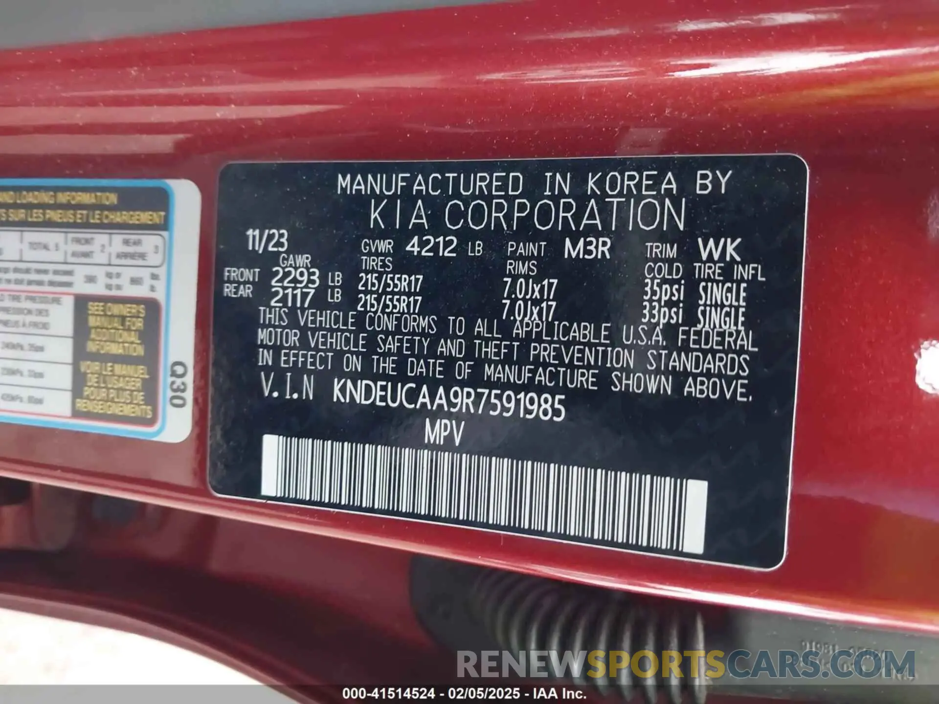 9 fotografías del automóvil dañado KNDEUCAA9R7591985 KIA SELTOS 2024
