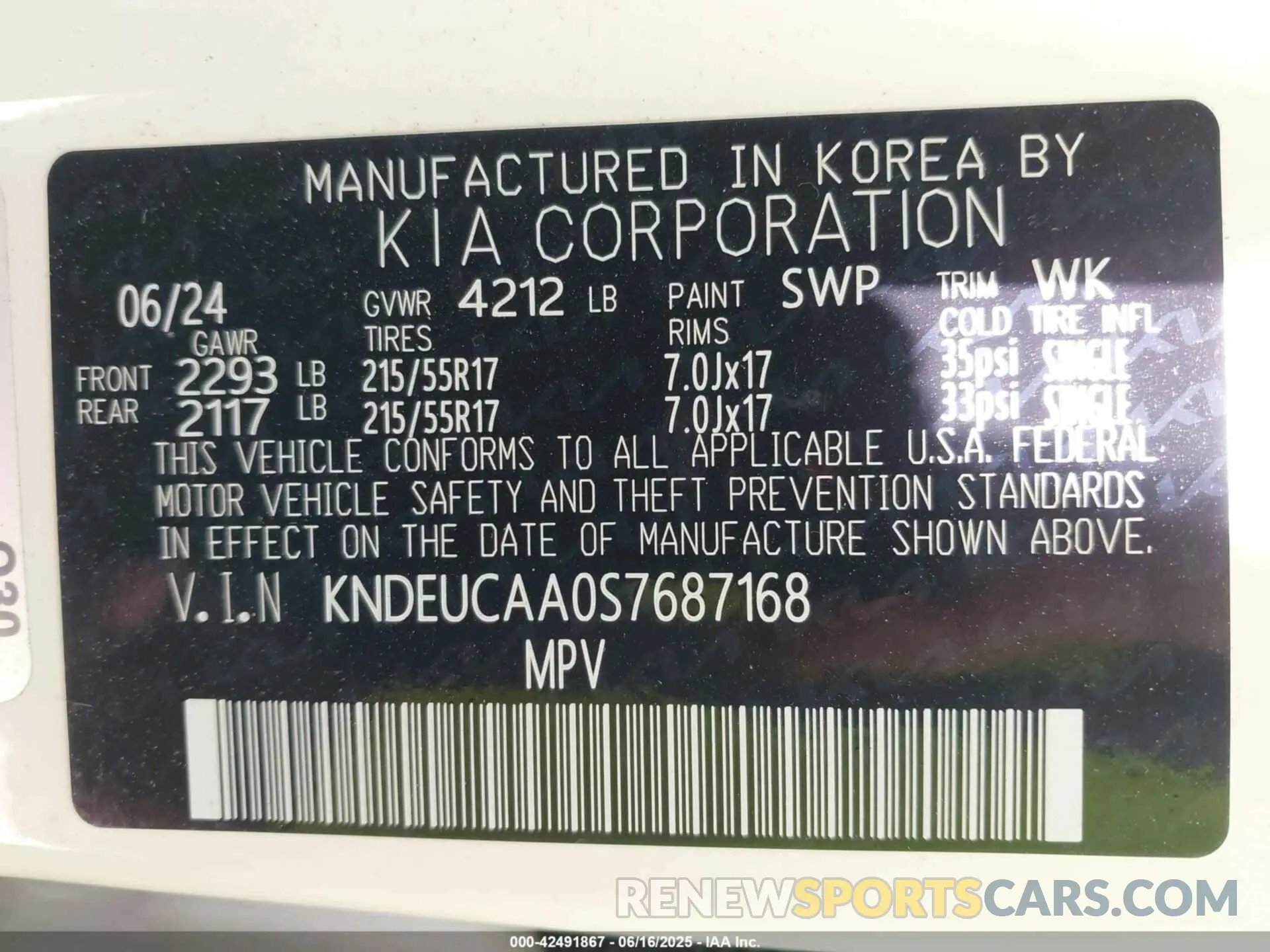 9 fotografías del automóvil dañado KNDEUCAA0S7687168 KIA SELTOS 2025