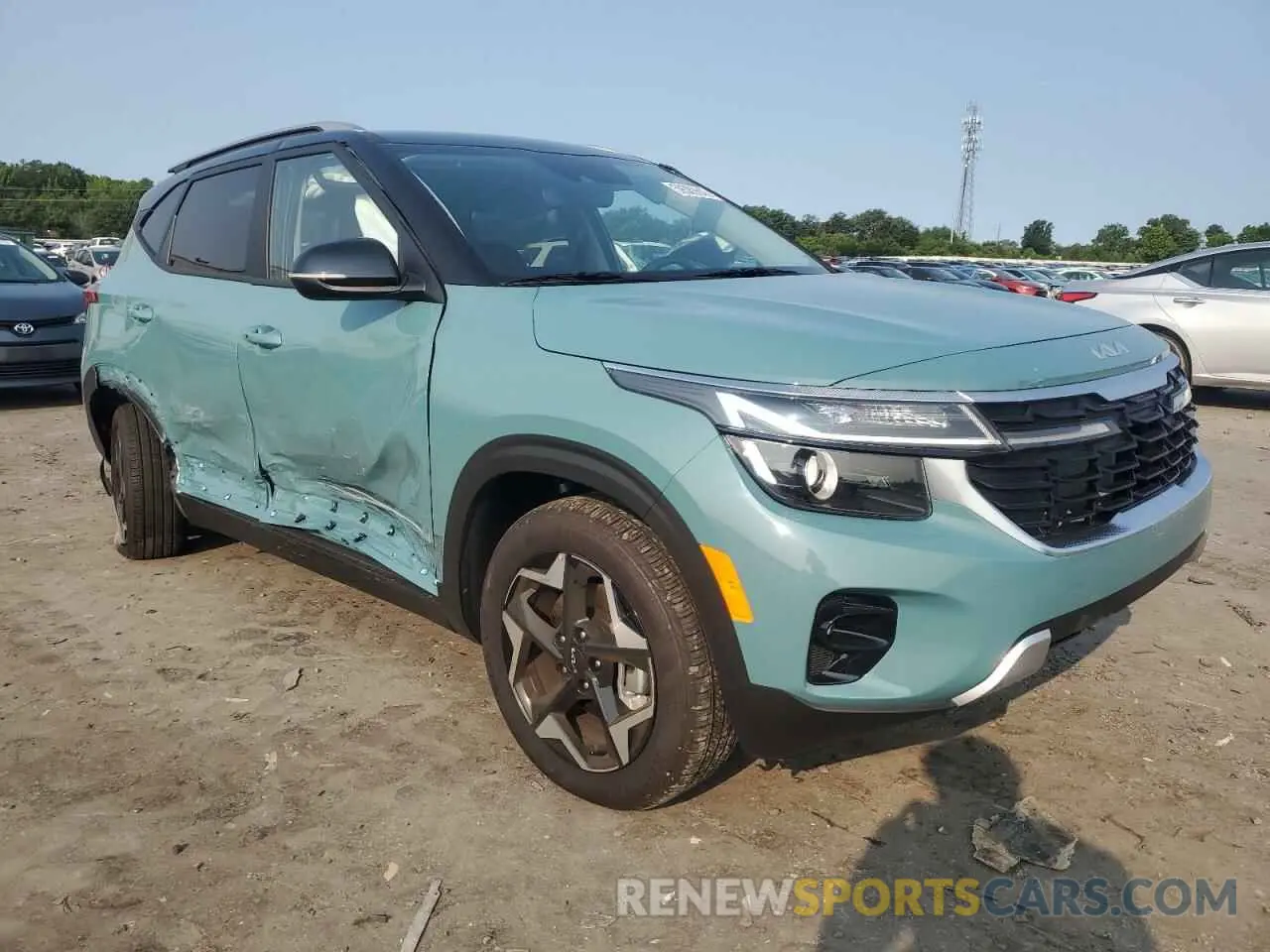 4 fotografías del automóvil dañado KNDEUCAA3S7740753 KIA SELTOS 2025