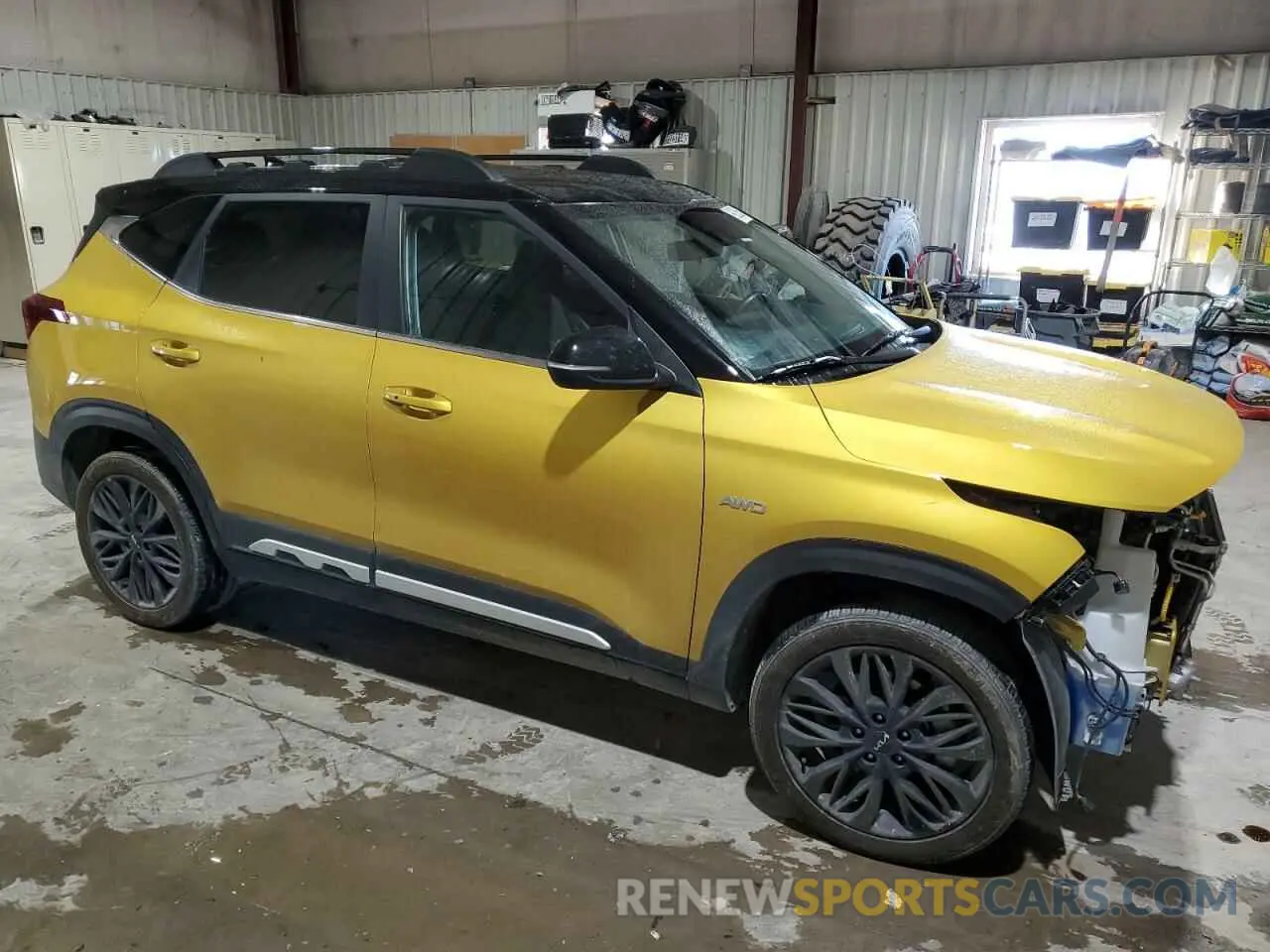 4 fotografías del automóvil dañado KNDEUCA26P7351251 KIA SELTOS NIG 2023