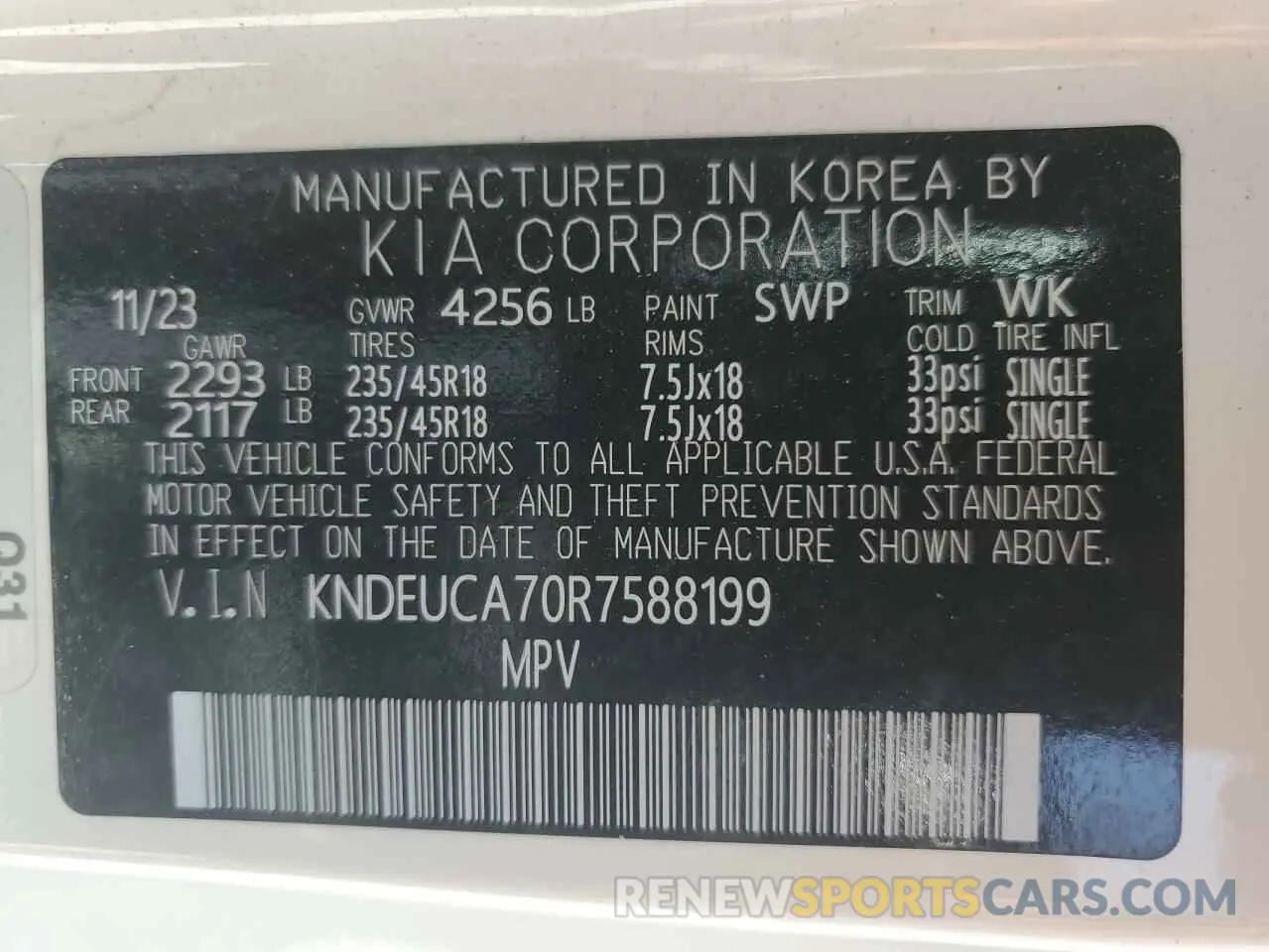 14 fotografías del automóvil dañado KNDEUCA70R7588199 KIA SELTOS X L 2024